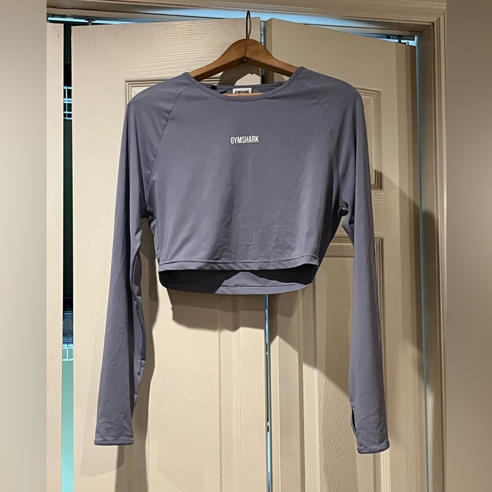Gymshark Purple Women's Long Sleeve Crop Top